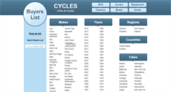 Desktop Screenshot of cyclebuyerslist.com