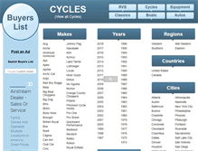 Tablet Screenshot of cyclebuyerslist.com
